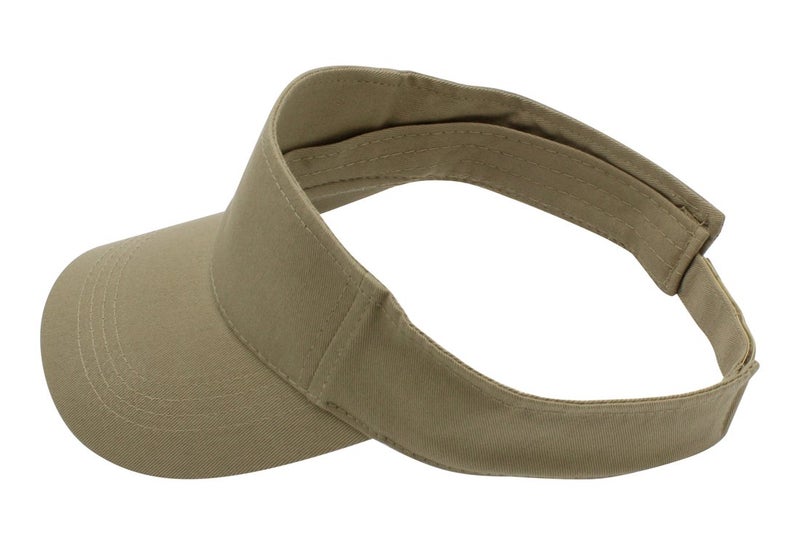 Top Level Sun Sports Visor Men Women - One Size Cap Hat,Khaki - Image 2